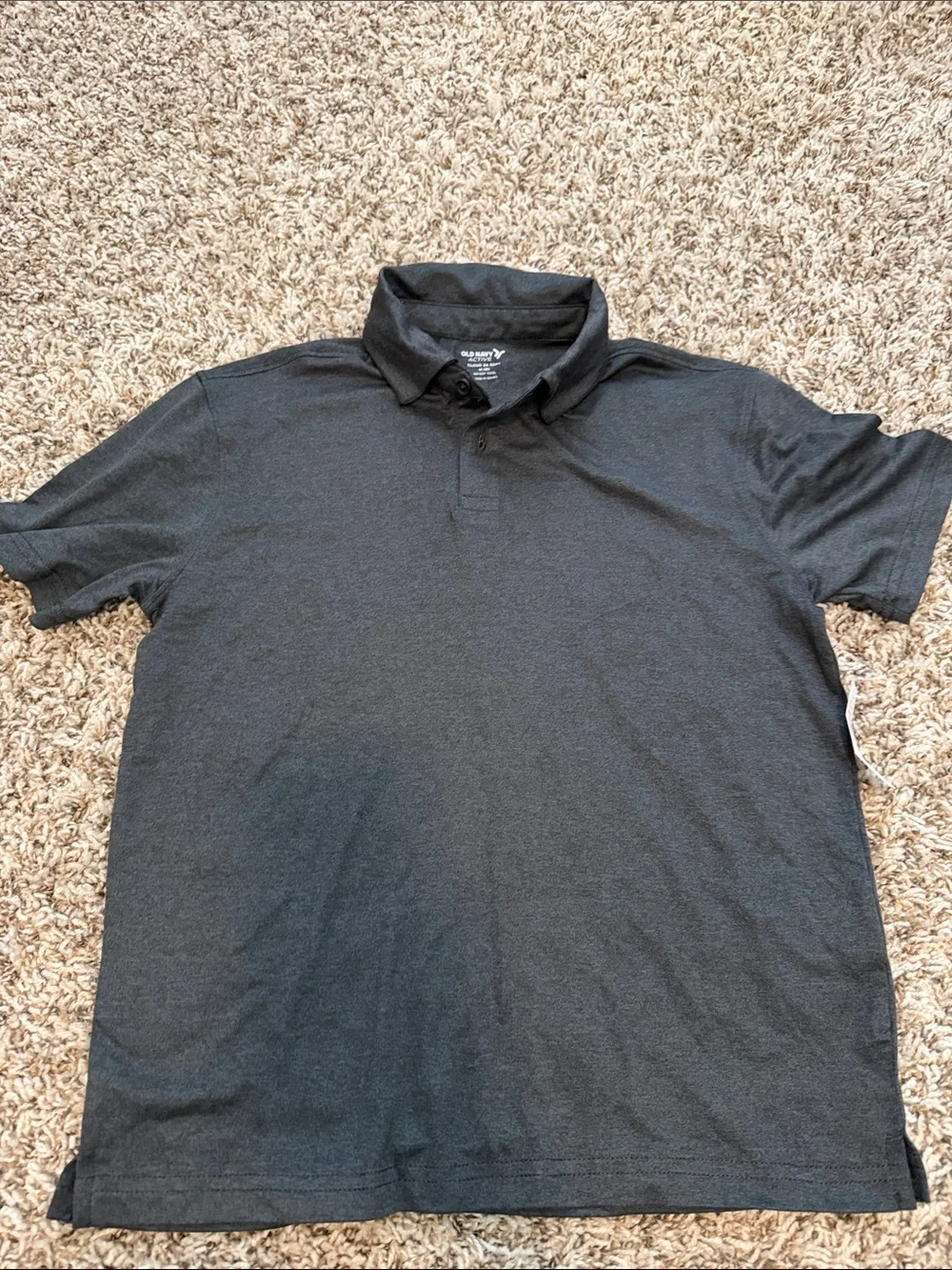 Old Navy Grey Short-Sleeve Polo